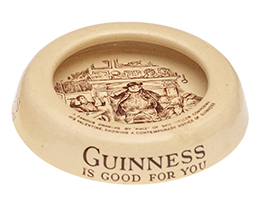Photograph of an Ashtead Potters Guinness ashtray